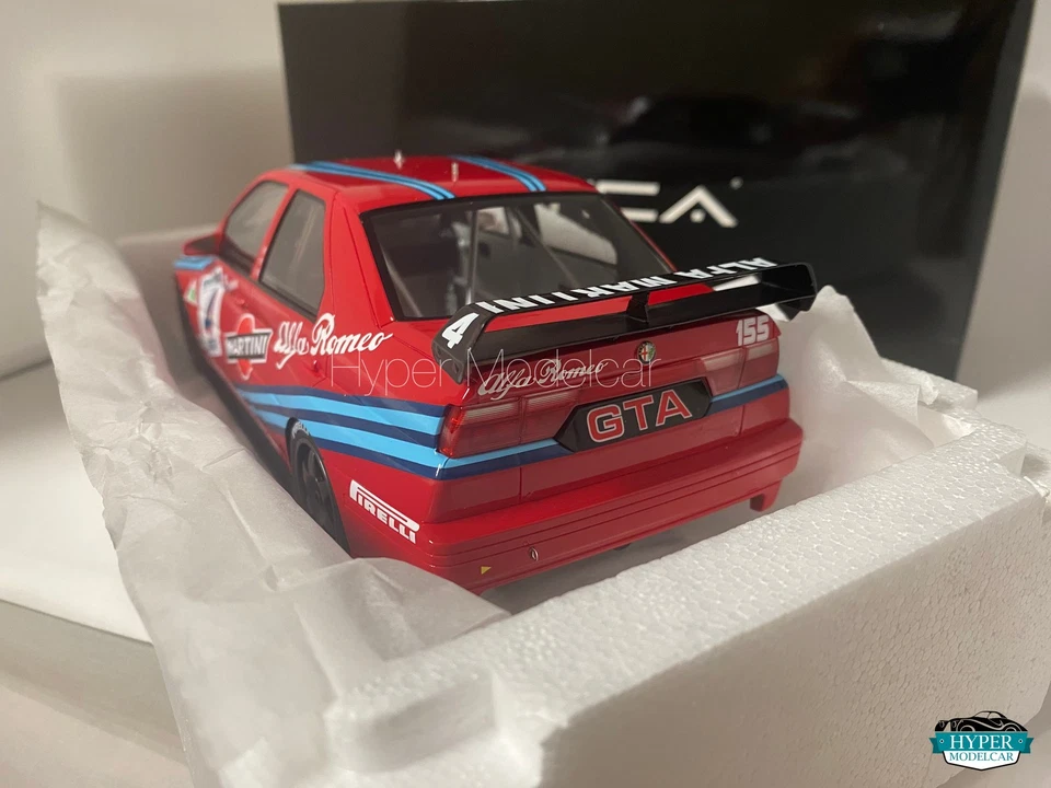 MITICA 1/18 ALFA ROMEO 155 GTA SUPERTURISMO #4 NANNINI 1992 ART. MITICA100060 - Immagine 3 di 3