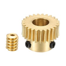 Worm Gear Set 0.5 Module 1:25 Reduction Rate(Gear-6mm Bore, Rod 1.98mm Bore)
