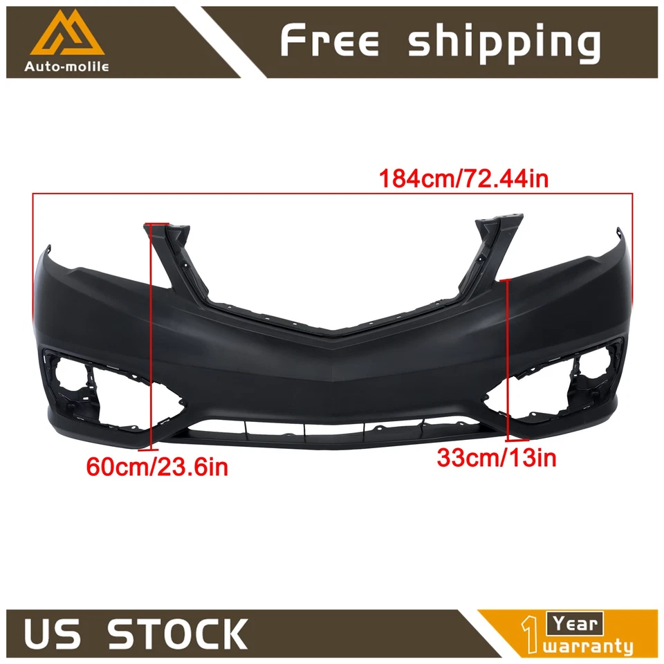 Parachoques inferior delantero de plástico negro texturizado para Acura RDX 2016-2018 nuevo Foto 2 de 4