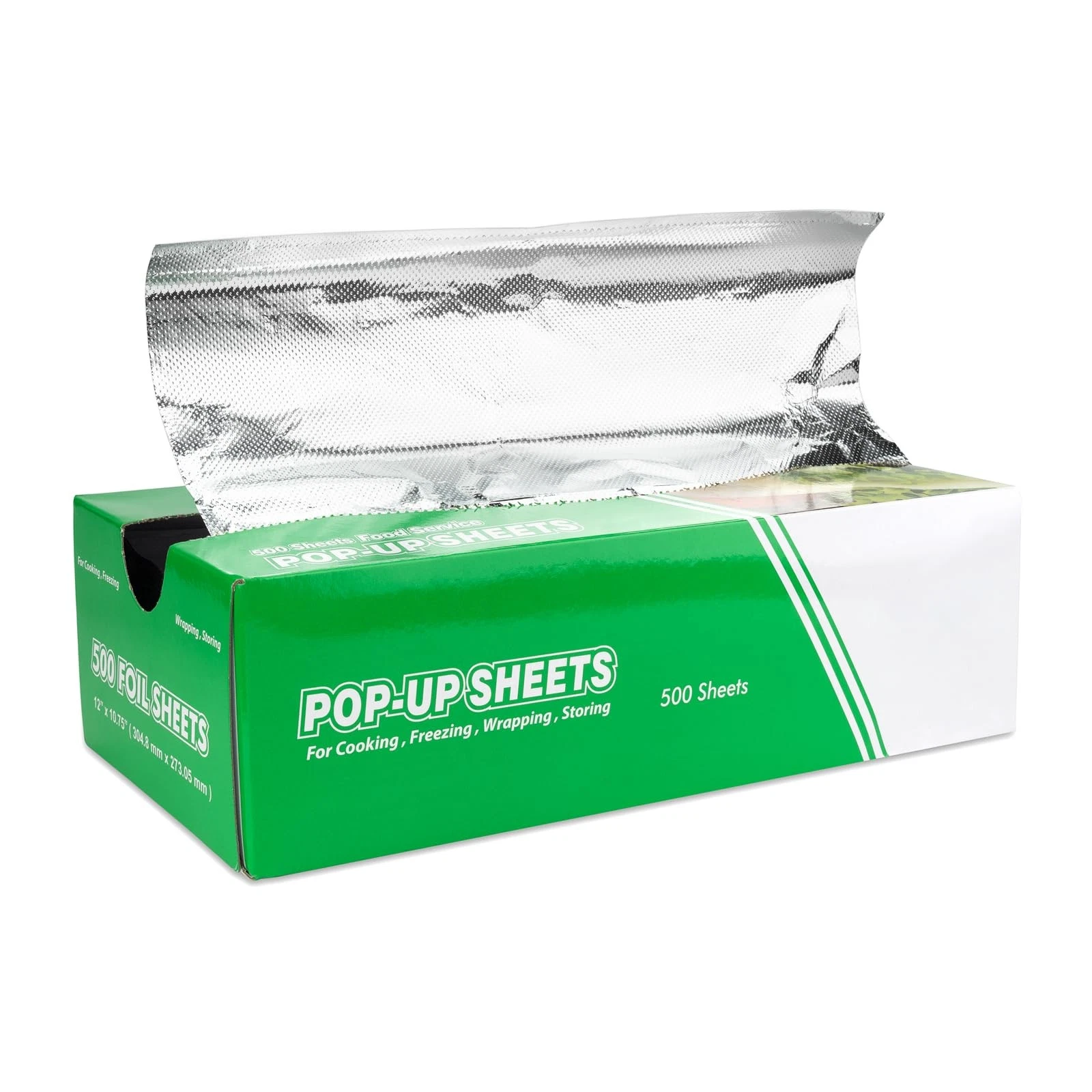 Roponan Aluminum Foil Wraps - 500 Precut 12 x 10.75 Inch, 500 Sheets, Silver