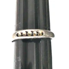 Vintage Ring MARKED NV 925 STERLING SILVER Size 3.5 Adjustable Band lot y