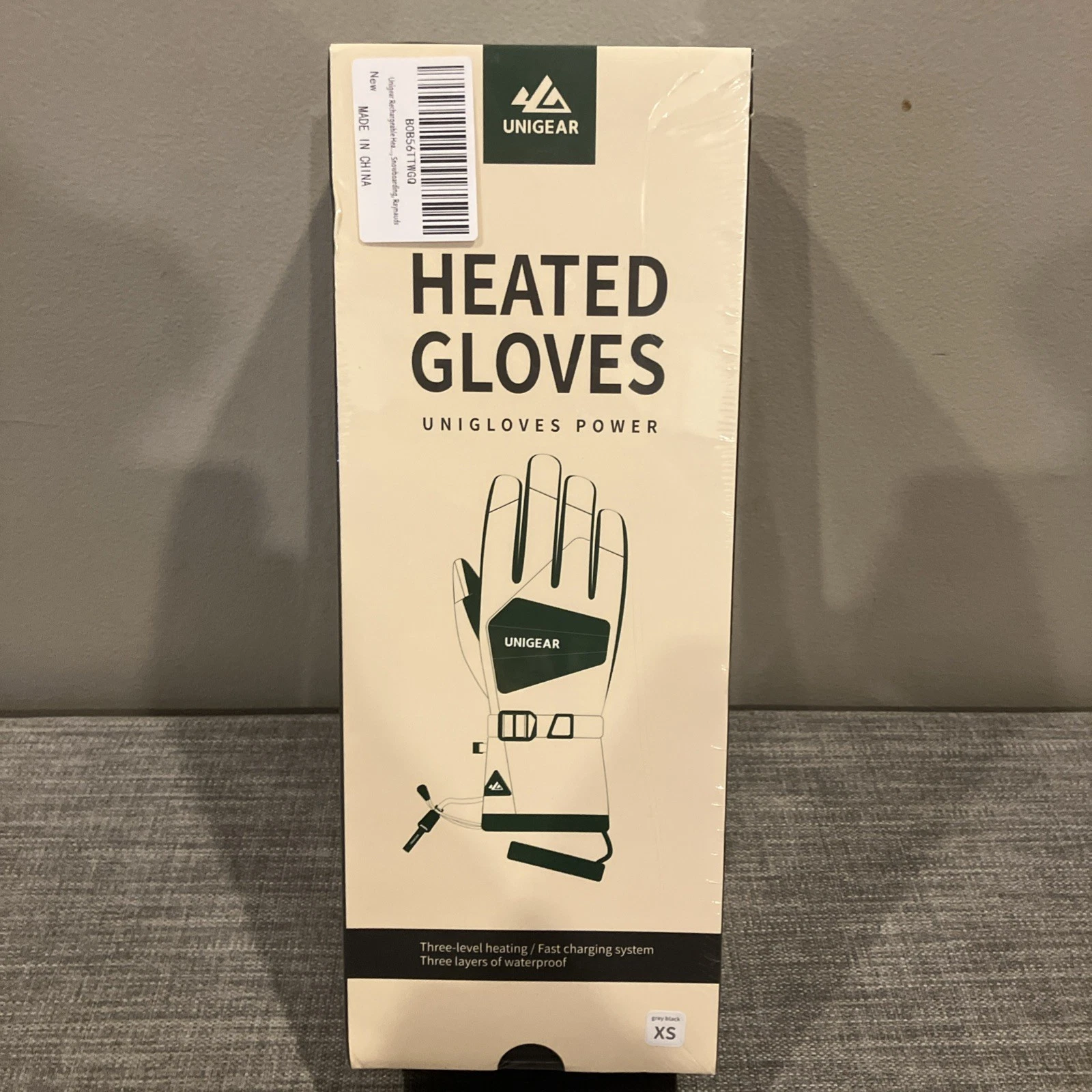 Unigear Rechargeable Heated Gloves Electric Battery Extra Small