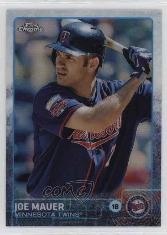 2015 Topps Chrome Refractor Joe Mauer #4 HOF 16q7