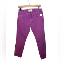 NWT Current/Elliott Purple Beatnik Cuffed Ankle Jeans | Sz 26 (est.)