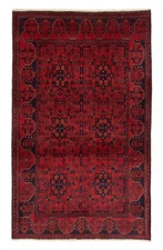 Traditional Vintage Hand-Knotted Area Rug 3'3" x 5'3" Oriental Wool Carpet