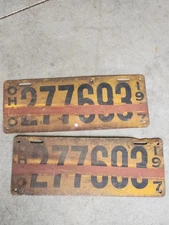 1917 - OHIO LICENSE PLATES - 277693