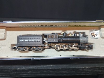 Round House N Scale Denver & Rio Grande 8002 Locomotive 2-8-0 See Details!