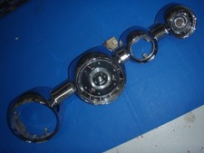 1958 Pontiac 58 Dash Instrument Speedometer Chrome Bezel