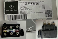 Genuine OEM Mercedes Benz Air Suspension Valve  A2123200358 *** SHIPS FREE ***