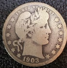 1903 O Barber Quarter 90% Silver KM 114 Album-toned 123 year old coin-Free Ship
