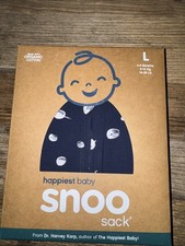 SNOO Sleep Sack Swaddle Happiest Baby Large Navy With Planets - New