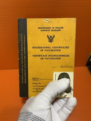 Thailand International Certificate Of Vaccination Passport Exp.1968 FreeShipping