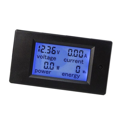 DC 20A Digital LCD Voltmeter Amperemeter Energiezähler Monitor 6,5 V-100 V