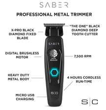 STYLECRAFT Saber Trimmer - Black (SC403B) High Torque Power  Original