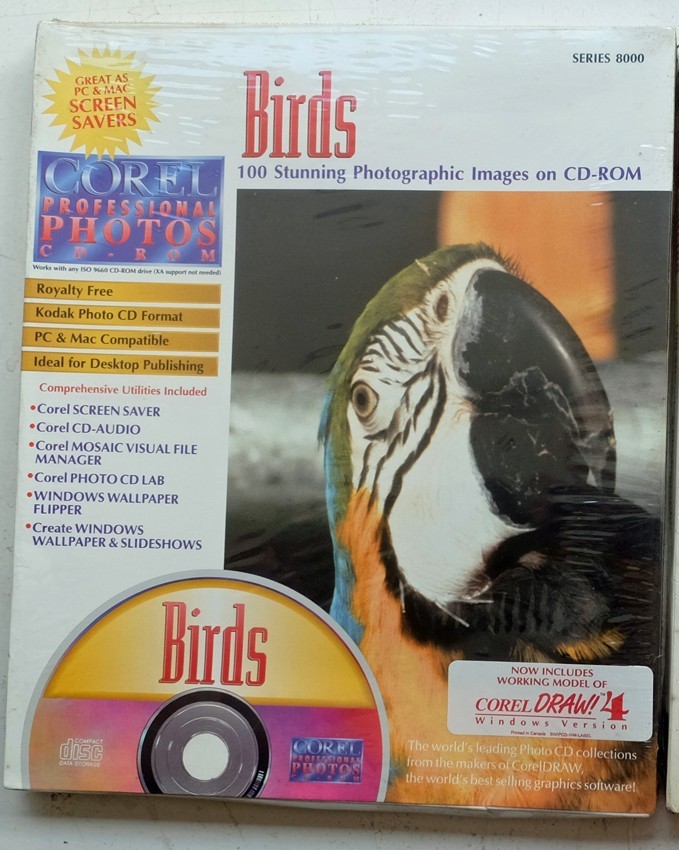 CD Photo Corel Birds Oiseaux Banque d Images HD pour Mac et PC Neuf