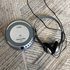 Coby Portable CD Player CX-CD329 Tested Anti-Skip - With Headphones