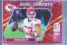2021 Donruss Elite Travis Kelce #DT6 Chiefs Dual Threats Pink