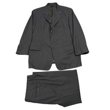 Brooks Brothers Suit Men 38S 44S Gray 2 Piece Wool Blend Pleated Cuffed 36X28