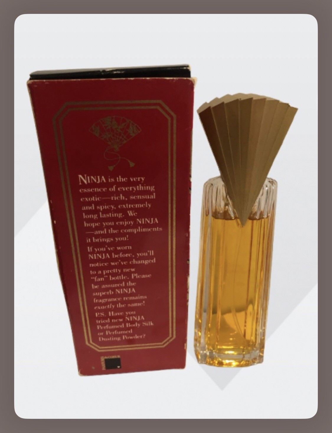 Vintage Parfums de Coeur Ninja Atomiseur Cologne Spray, 1 U.S. fl. oz./30 ml.