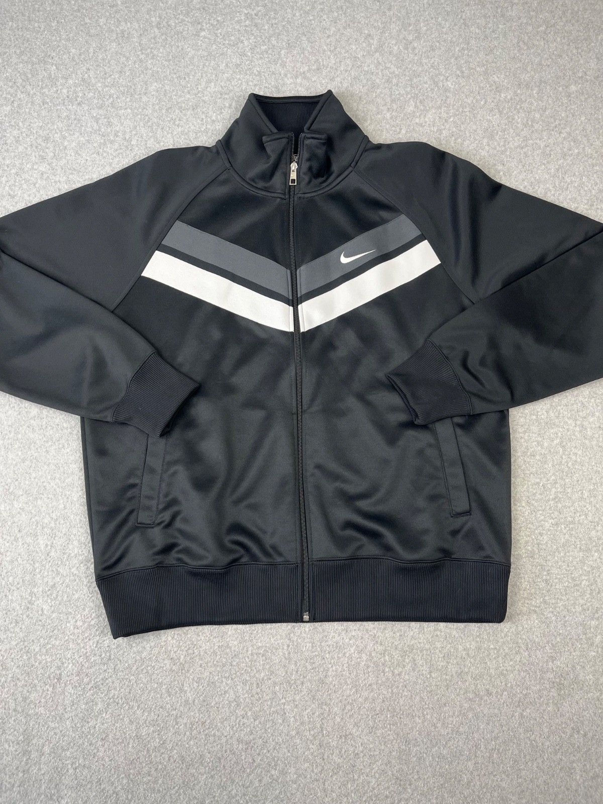 SACAI X NIKE Nike Striker Track Jacket Uomo XL Nero Bianco Sportivo Full Zip Performance