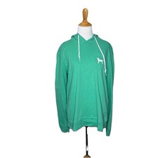 The Black Dog Green Pullover Shirt Hoodie Lightweight Long Sleeve Size Medium