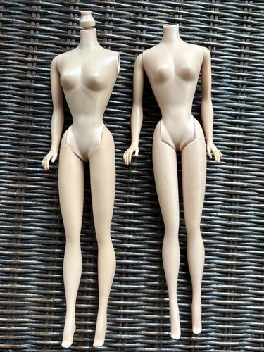 2 TLC Vintage #6-7 Ponytail-Bubble Cut  Barbie Doll BODY ONLY Mattel Parts