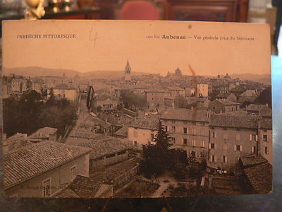 Carte Postale Ancienne Aubenas En Ardèche (07) - Vue Générale - Bon état