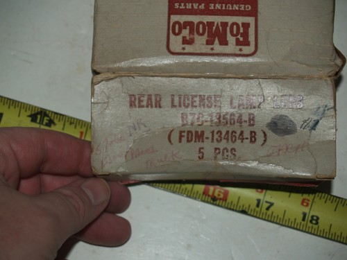 Nuevo de lote antiguo 1957-1960 Ford F100/camión de panel lámpara con licencia trasera TL55 B7C-13564-B - Imagen 5 de 6
