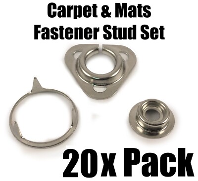 20x Noppen Set Auto Boot Caravan Teppich Matten Befestigungen Veltex Bodenbelag Kit Pack