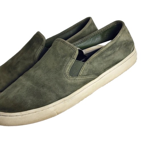 TORY BURCH Women's Jesse Size 10 M Green Suede Slip-On Flat Sneaker - Picture 2 of 11