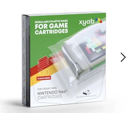 100 Xyab N64 transparente Kunststoffschutzhülle