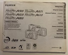 Fujifilm Finepix A610/A800/A820/A825/A900 Digital Camera Owners Manual Only