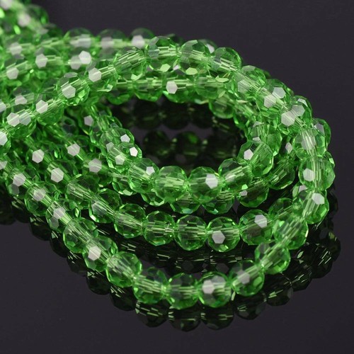 3mm 4mm 6mm 8mm Round 32 Facets Crystal Glass Loose Crafts Beads Wholesale Lot - 第 20/55 張圖片