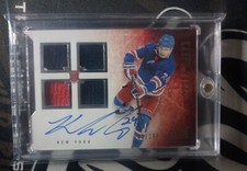 2019-20 Panini Prime Kappo Kakko Quad Jersey Rookie Autograph #'ed 139/199 