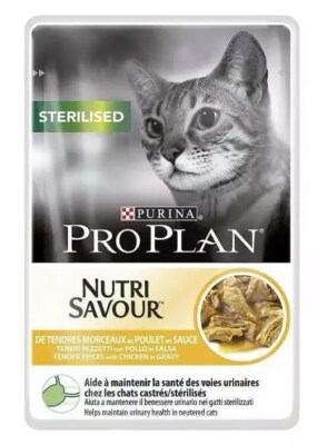 7613036092852 PURINA Pro Plan Cat Sterilisiertes Huhn - Nassfutter für Katzen - 