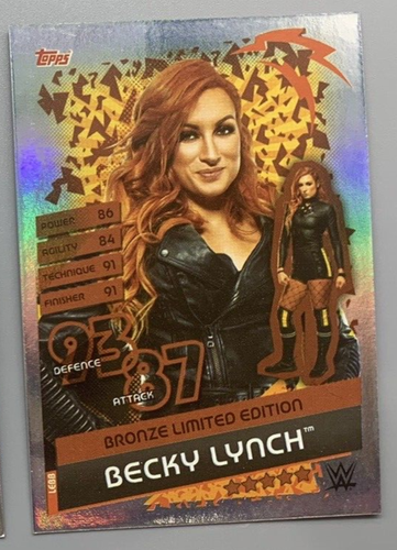 2020 Topps Slam Attax Reloaded Becky Lynch Bronze Limited Edition Foil Card - Picture 1 of 1