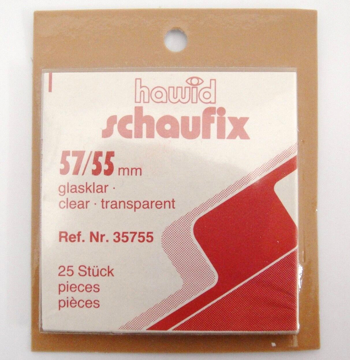 Hawid Clear Stamp Mounts 57/55 Lot of 5 Packs of 25 Reg Issue Plate Blocks m3