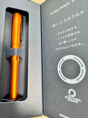 筆記具 uni KURUTOGA DIVE Twilight-Orange Uni Kuru Toga Dive Mechanical Pencil 0.5mm Twilight Orange
