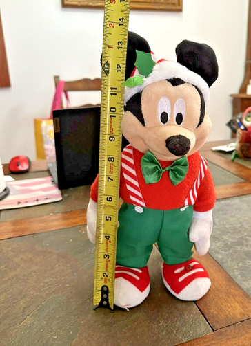 Gemmy Disney Mickey Mouse Animated Singing Plush Christmas Sings Dances - 第 5/5 張圖片