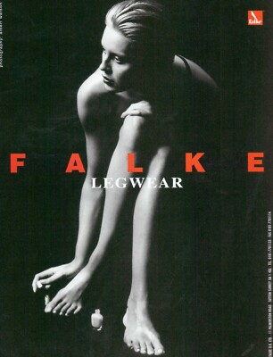 FALKE LEGWEAR Magazine Print Ad Advert Sexy long legs feet Ankles Body 1998