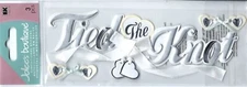 RARE Jolees  TIE The KNOT Title Wedding 3D Scrapbook Stickers