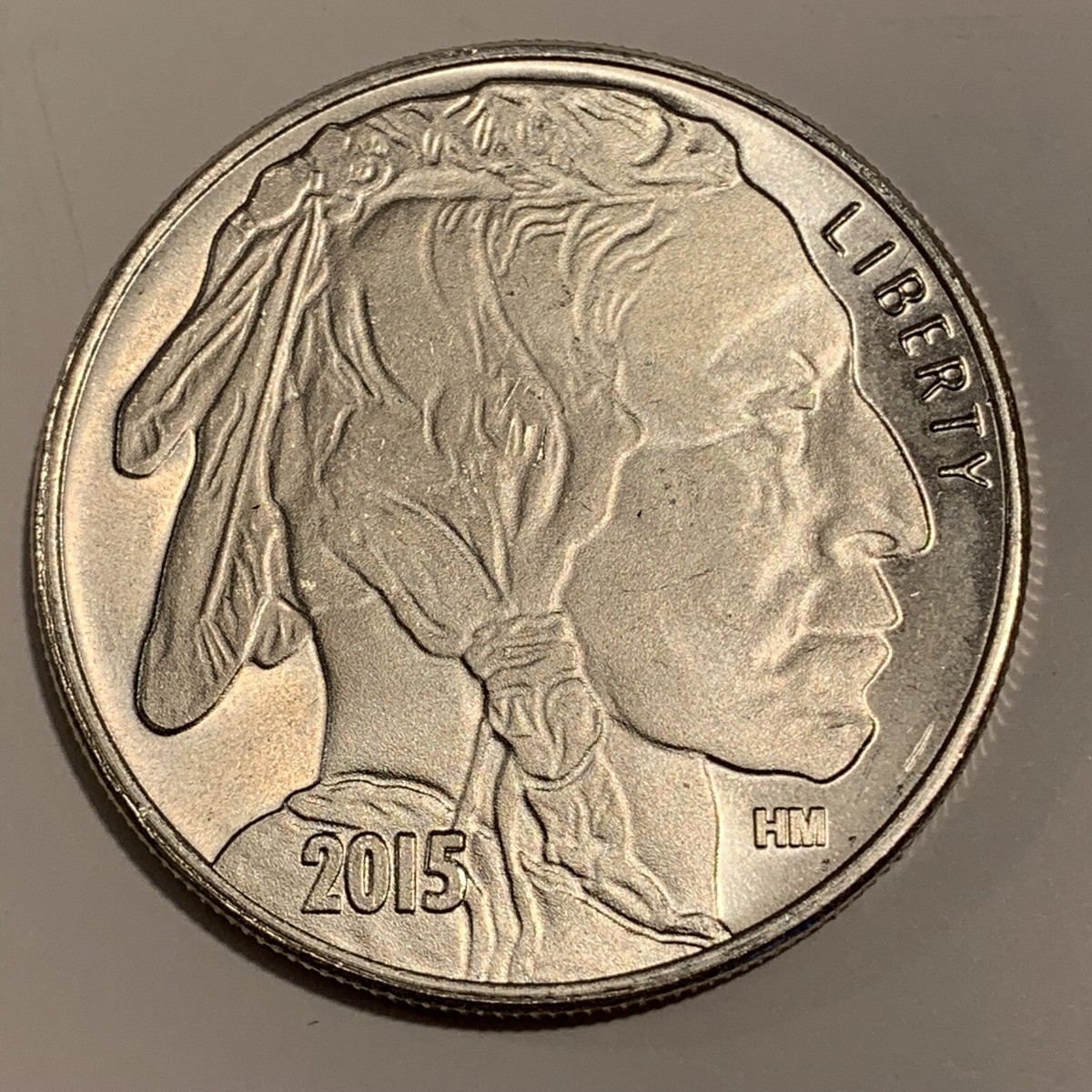 Liberty Indian Head Buffalo 2015 USA Silver 1 troy oz .999 Fine