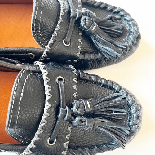 Patricia Nash Italian Leather Driving Moccasin Black Loafer Women’s Size 10 NWOT - Picture 6 of 11