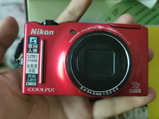 Nikon COOLPIX S8100 10x Optical Zoom Compact Digital Camera -Black/Gold/Red