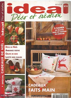 IDEAL DECO ET CREATION NR. 04 - HANDGEMACHTE GESCHENKE / WEIHNACHTSDEKO / HOLZOBJEKTE