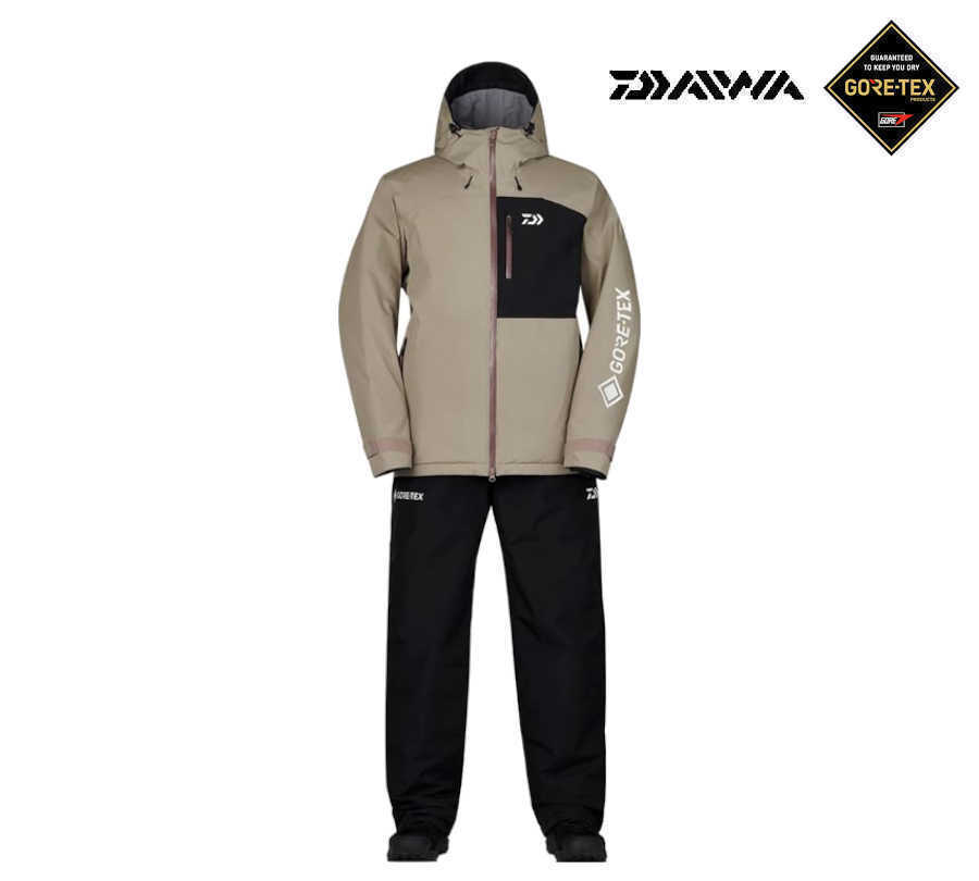 Daiwa GORE-TEX Fabric Fishing Winter Suit DW-1923 Greige Daiwa GORE-TEX Fabric Fishing Winter Suit DW-1923 Greige