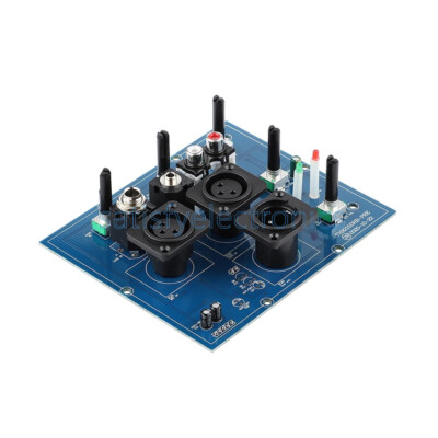 Two Way Preamp Amplifier Board Microphone XLR 6.35MM Input With Tweeter Bass