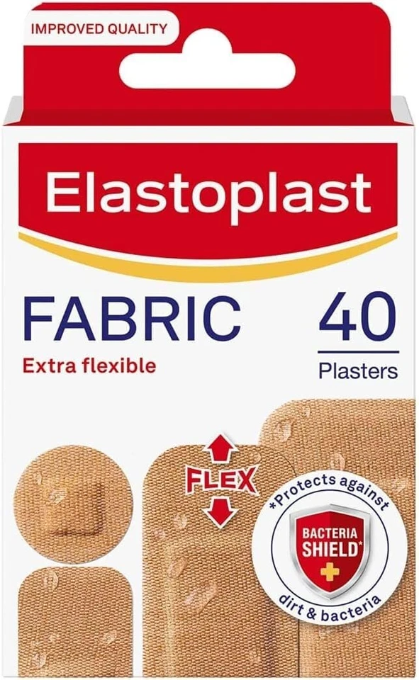 Elastoplast Extra Flexible Fabric Plaster Strips ( 40 Pieces ) Fast Delivery UK