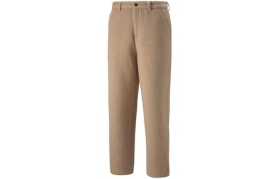 PUMA Logo Knit Straight-Leg Casual Pants