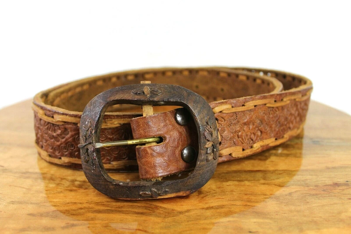 Leather top belt ebay